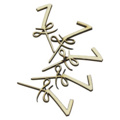 Set 5 cifre craft 7 din lemn 9 CM