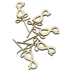 Set 5 cifre craft 8 din lemn 9 CM