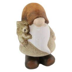 Figurina Spiridus din ceramic cu veverita 16 CM