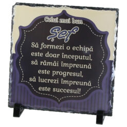 Placa ardezie "Celui mai bun Sef..." 19x19 CM