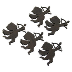 Set 5 decor craft Cupidon din lemn 5 CM