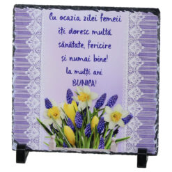 Placa ardezie "La multi ani, Bunica!" 19x19 CM