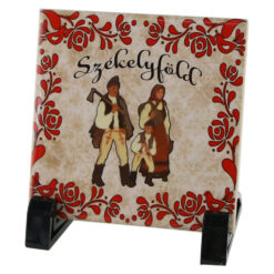 Placa decorativa "Szekelyfold" 10?10 CM, placa faianta