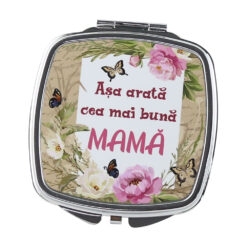 Oglinda de buzunar "Asa arata cea mai buna Mama", 6.5 CM
