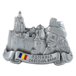 Magnet frigider din metal 7x5 CM, Romania, Castelul Bran
