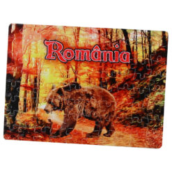 Puzzle 80 piese, Romania, Urs 20x14.5 CM