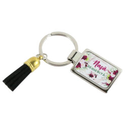 Breloc din metal "Nasa Deosebita", cu franjuri, 7 CM