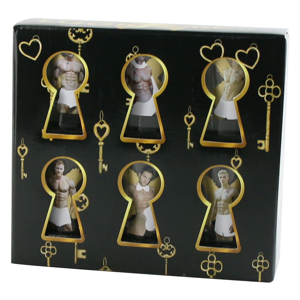 Set 6 pahare shot termosensibile 35 ml, "Look at me" Men