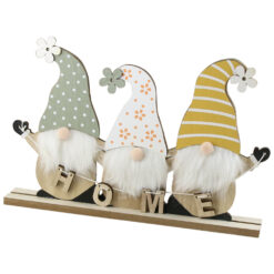 Decoratiune din lemn Spiridusi, Home 30x20 CM