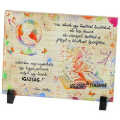 Placa decorativa "Az almok egy tanitoval kezdodnek" 20x15 CM