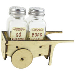 Set solnita si pipernita cu suport lemn Roaba "So/Bors" 15x12 CM