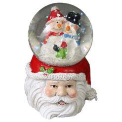Glob de zapada cu led 5x7 CM, Mos Craciun