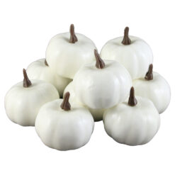 Set 10 dovlecei decorativi din polifoam, 6 CM, alb