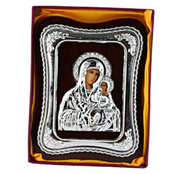 Icoana pe lemn, relief 19x25 CM, Maria cu pruncul