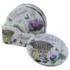 Set 6 suporturi pentru pahare din lemn, 10.5 CM, cu suport, Lavender enjoy