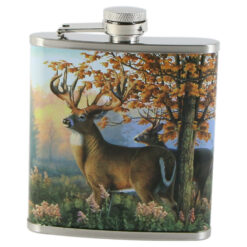 Plosca 200 ml, Cerb, din otel inoxidabil