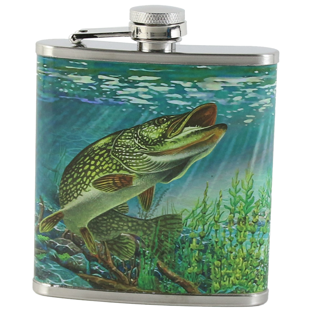 Plosca 200 ml, Peste, din otel inoxidabil