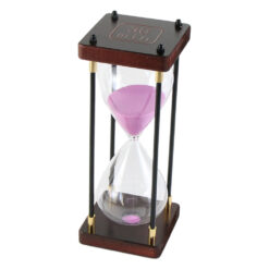 Clepsidra 30 minute, din lemn si sticla 9.5x24 CM