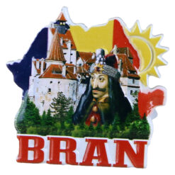 Magnet frigider din rasina 6x6 CM, "Bran", Vlad Tepes