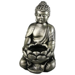 Suport candela din metal Buddha 10x19 CM