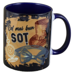 Cana ceramica "Cel mai bun Sot", 330 ml, Albastru