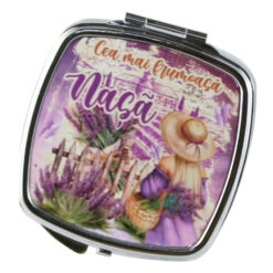 Oglinda de buzunar "Cea mai frumoasa Nasa", Lavanda