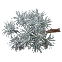 Pick creanga cu glitter argintiu 11 CM