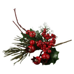 Pick creanga cu bobite rosii 22 CM