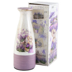 Vaza din ceramica Lavender 7x20 CM, in cutie decorativa, M.251
