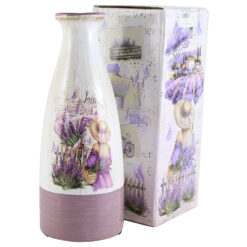 Vaza din ceramica Lavender 11x29 CM, in cutie decorativa, M.253