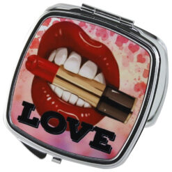 Oglinda de buzunar "Love", ruj 7 CM