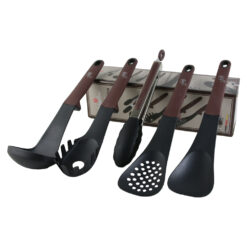 Set 5 ustensile pentru bucatarie din plastic, Leonardo, Berlinger Haus