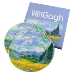 Set 2 farfurii desert 19 CM "Wheat Field", de V. van Gogh, in cutie decorativa