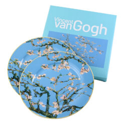 Set 2 farfurii desert 19 CM "Almond Blossom", de V. van Gogh, in cutie decorativa