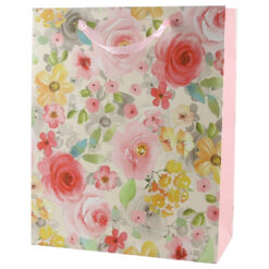Punga cadou din hartie 26x32 CM, trandafiri & flori