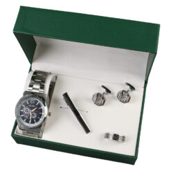 Set cadou pentru barbati, Ceas, inel, ac de cravata si mansete