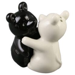 Set solnita/pipernita din ceramica, 8 CM, ursi imbratisati