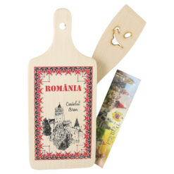 Set ustensile bucatarie cu magnet frigider "Romania/Castelul Bran", 3 piese