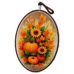 Suport oale decor din ceramica 14x20 CM, Toamna, dovlecei