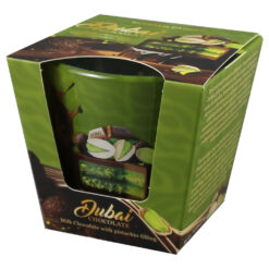 Lumanare parfumata in pahar 115 gr, Dubai Chocolate