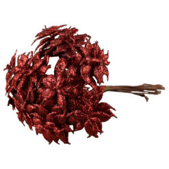 Set 10 Pick decor Flori rosii 12 CM