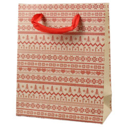 Punga cadou Craciun 11x14 CM, Motive scandinave