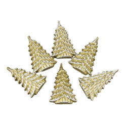 Set 6 brazi din rasina 2.5x4 CM, Auriu, cu a