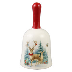 Clopotel din ceramica 7X13 CM, Cerbi