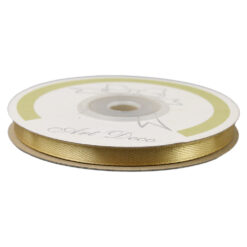 Rola panglica satin Auriu 6 mm x 25 m, Art Deco