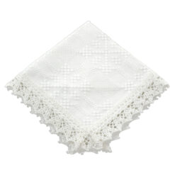 Servetel traditional din bumbac 30x30 Alb