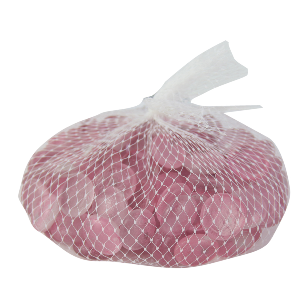 Pietre decorative din sticla Roz transparent - 500 gr
