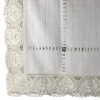 Fata de masa rustica din bumbac, 140x180 CM, cu dantela trandafir