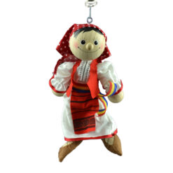 Figurina bungee jumping - Fata in port traditional romanesc