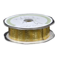Rola panglica pentru decor auriu 25 mm x 10 m